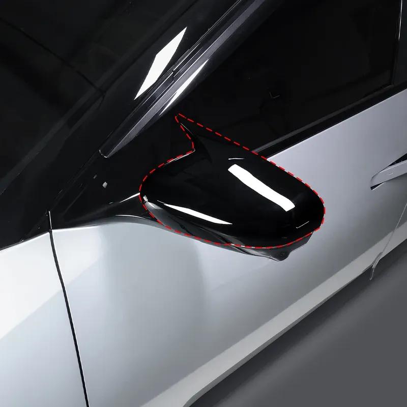 Для Kia EV4 2025 2026 2 шт. Ярко-черная накладка на зеркало заднего вида «Бычий рог» Внешние аксессуары