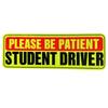 Предупреждение о безопасности Магнит для водителя Пожалуйста, будьте терпеливы Магнит для водителя-студента Многоразовая светоотражающая наклейка на бампер для водителя-новичка