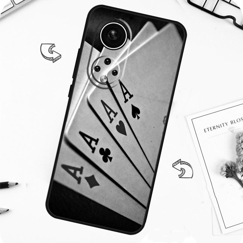 Кейс для карт Покера "Туз пик" Для Honor Magic 7 Pro 5 6 Lite Honor 200 Pro 50 70 90 X8b X9a X8a X8 X9 X9c X9b Чехол