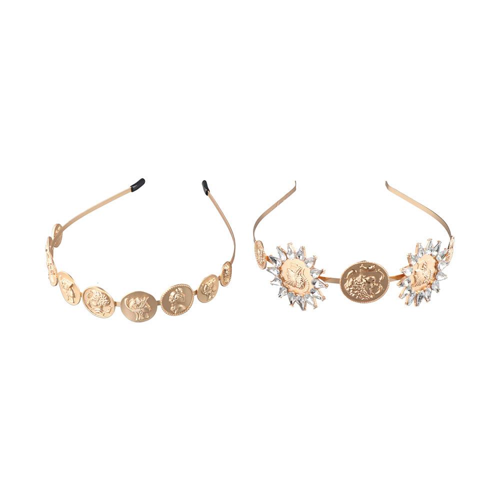 Women Korea Zinc Zinc Alloy Girls Baroque Style Head Portrait Headband Hair Accessories Hair Hoop