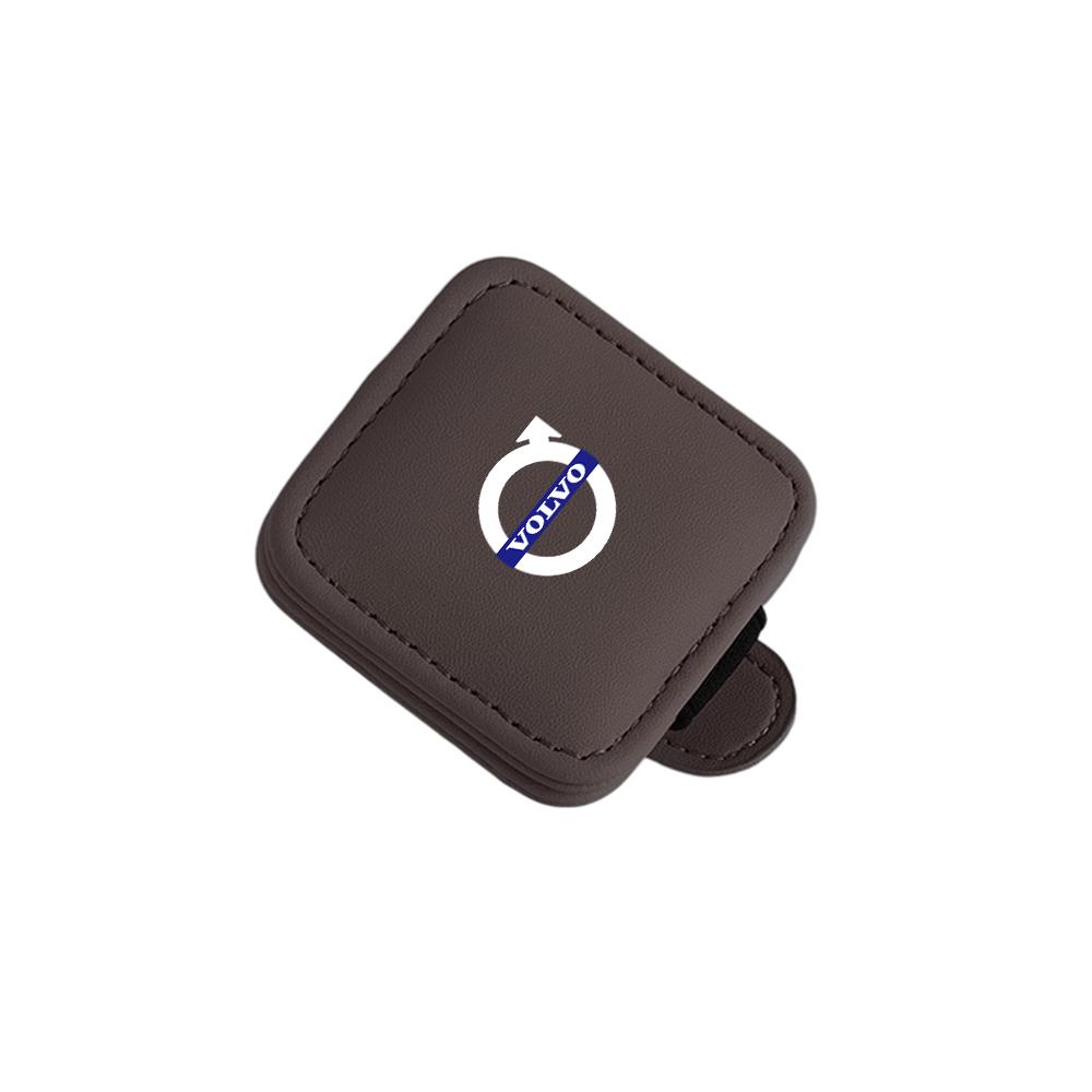 Car Leather Glasses Clip Visor Sunglasses Storage Fastener Suitable for Volvo Xc60 V50 V40 Xc90 S40 S60 S60 V90 V60 S90 Xc40
