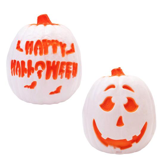 Хэллоуин Тыквенный Фонарь Жуткий Светодиодный Светящийся Изогнутый Тыквенный Светильник со Звуком для Вечеринок "Конфеты или жизнь" Внутренний Наружный Декор для Стола