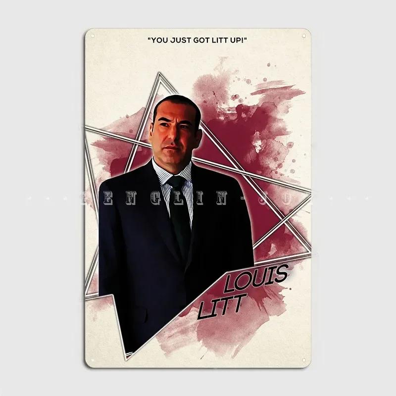Louis Litt Metal Sign Cinema Kitchen Club Bar Customize Plaques Tin Sign Poster