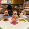 1PC Anime Personality Capybara Car Interior Decoration Trend Capybara Duck Auto Center Console Ornaments For Car Accessories
