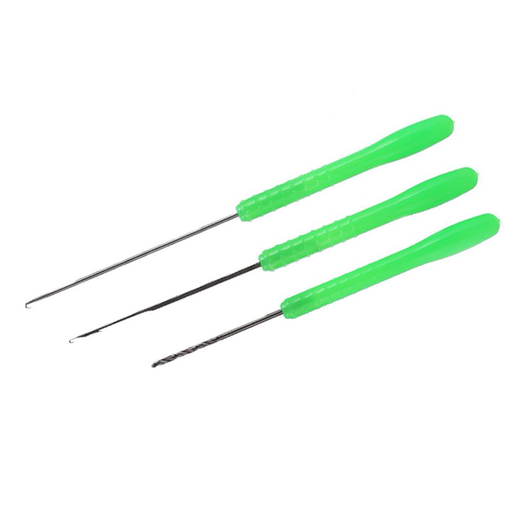 Высокоуглеродистая сталь 3 в 1, набор инструментов для игл для рыболовной приманки, сверлильный крючок, игла для изготовления снастей