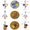 Copper Charms Luminous Pumpkin Skull Beads For Dangle Diy Gift Halloween Series Charms