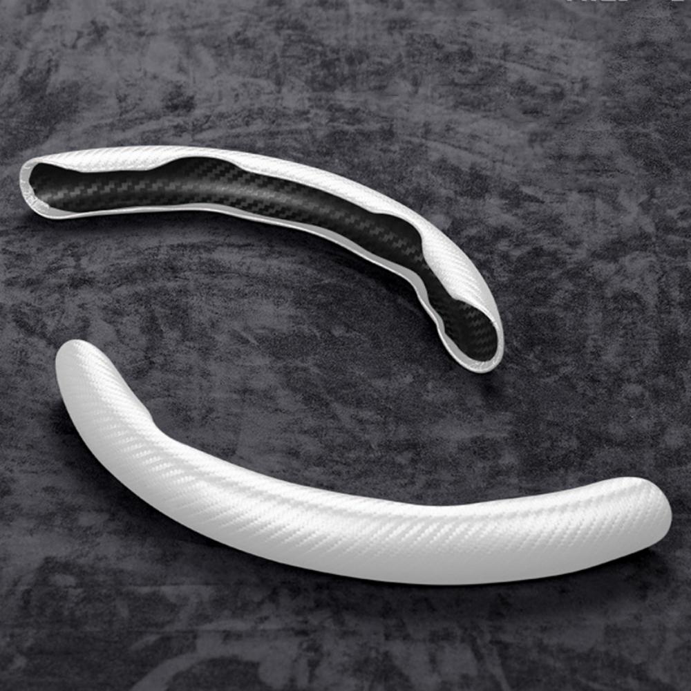 1 пара чехлов на руль автомобиля из углеродного волокна, левый и правый, нескользящие, защитные, антипылевые, моющиеся, аксессуары для интерьера