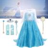 Платье принцессы Эльзы для девочек, костюм на Хэллоуин, детское сказочное платье