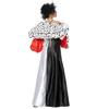 2021 Cruella 101 Dalmatians Evening Gown: Halloween Costume & Stage Performance Outfit
