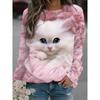 Lovely Cat Hoodie Women Fashion Hoodies Girl Coats Women Sweats Animal Print Hoody Crewneck Tracksuits High Quality Moletoms Y2k
