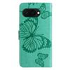 For Google Pixel 9a Wallet Case Floral Butterfly Imprinted Leather Phone Cover Stand