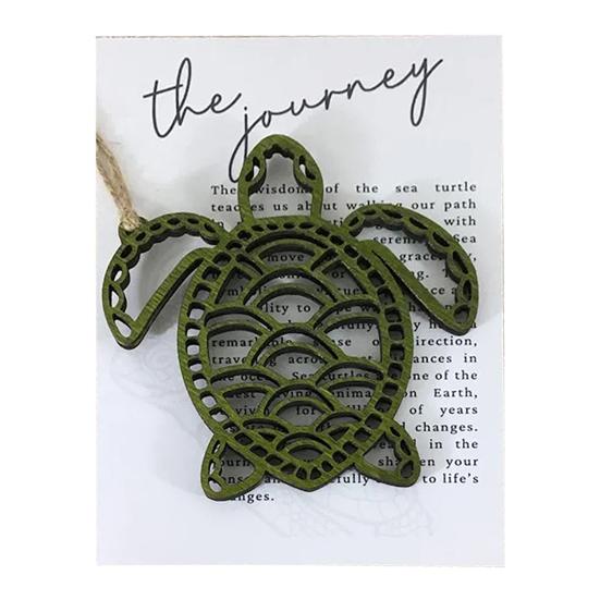 Карточка с историей дружбы, украшение из деревянного узла, подвесная подвеска, открытка с историей черепахи сестринства