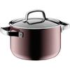WMF FusionTech Mineral High Casserole RQ (Rose Quartz), 20cm, Induction and Gas Compatible, Waterless Cooking, Made with Natural Mineral Materials, Ma