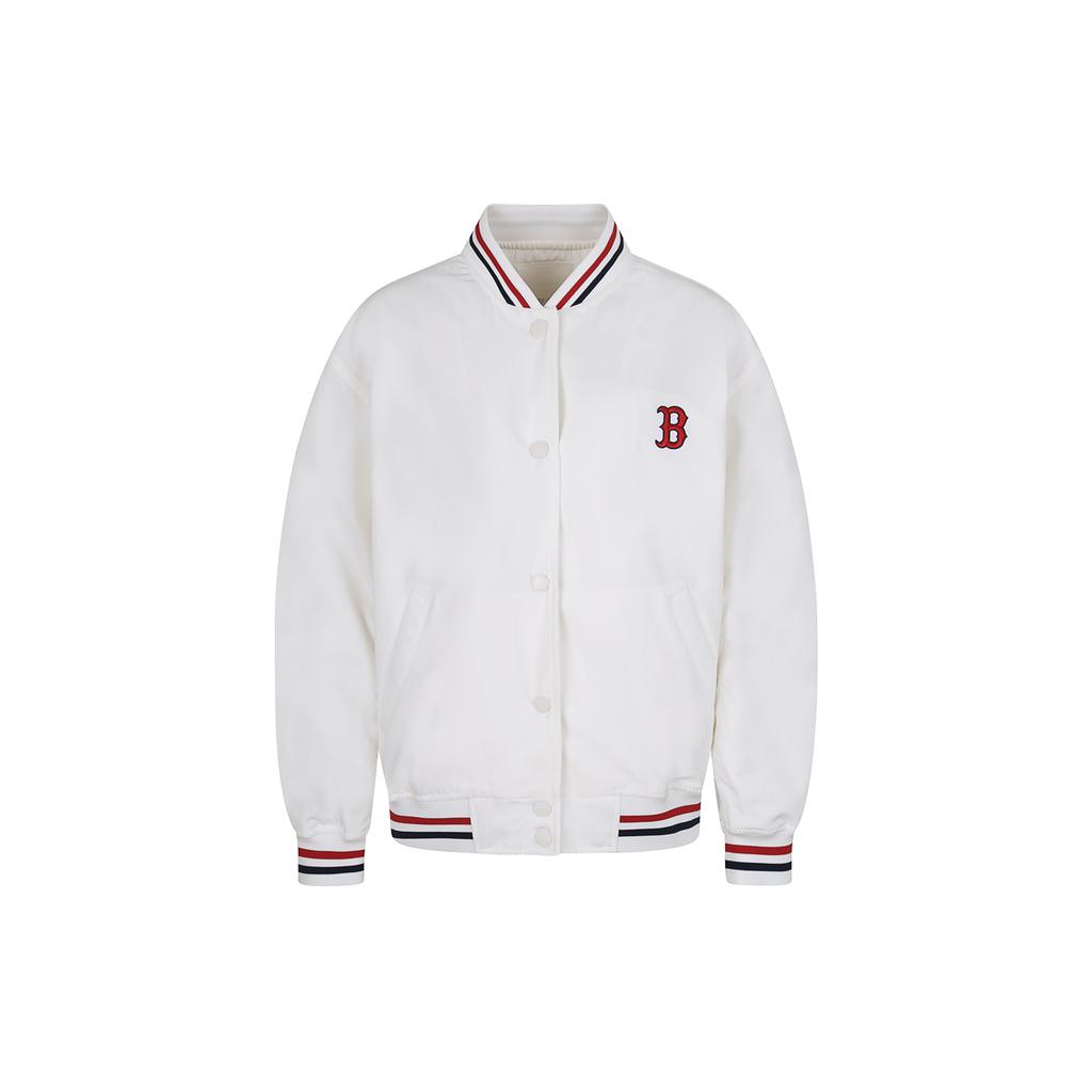 New MLB Baseball Jacket Unisex Ivory White 31JP01011-43I