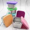 1 комплект, герметичный портативный контейнер для хранения продуктов из нержавеющей стали с силиконовой крышкой для офисных путешествий, 1 комплект