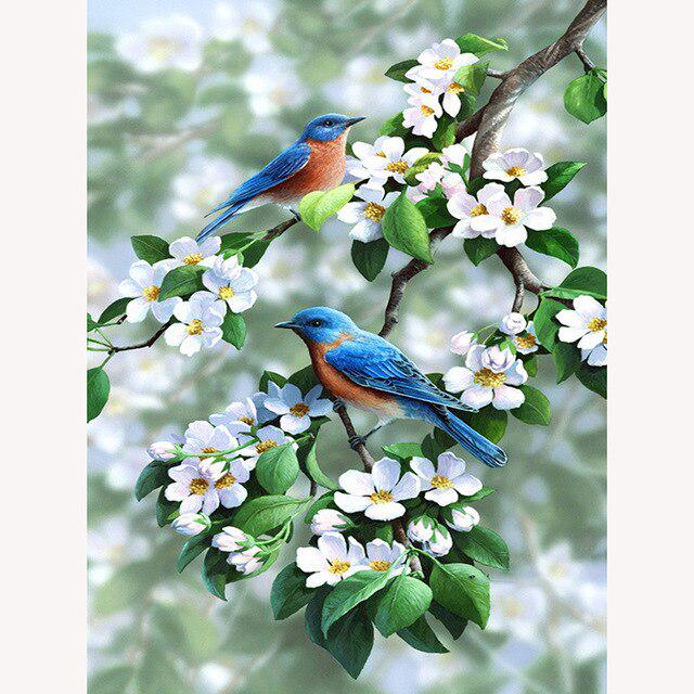 5D Diamond Painting Bird Animal DIY Diamond Embroidery Landscape Flower Full Round Cross Stitch