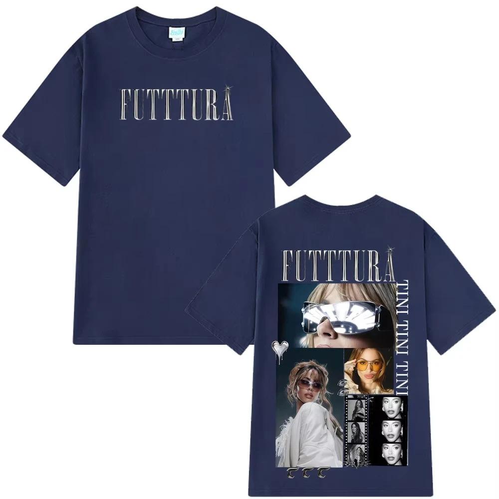 Tini Stoessel Futtura Album Tour 2026 Graphic TShirt Unisex Fashion Summer Cotton Trendy Casual Women And Unisex Tshirts