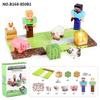 Magnetic World Building Blocks Set - Farm Lava Scene Magnetic Tiles Puzzle Toy for Kids Educational STEM Playset
