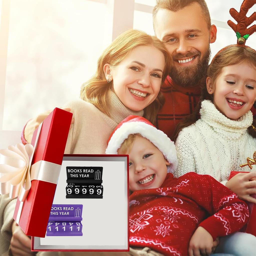 Book Read This Year Counter Book Counter Sign Reading Goal Tracker for Desk Bookshelf Decoration