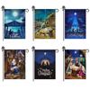 1PC Seasonal Yard Flag Jesus Nativity Scene Polyester Hanging Decoration Garden Flag