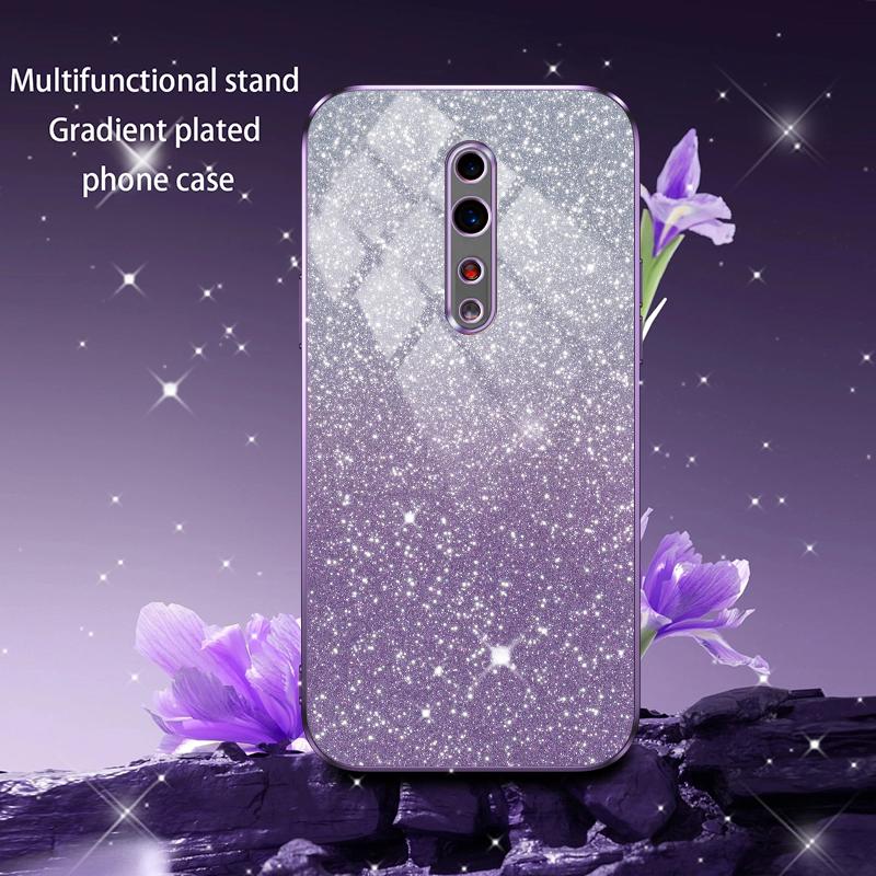Для OPPO RENO Z Reno 2 2Z 3 3 5 5K Чехол Блестящий Роскошный Гальванизированный Блестящий Чехол для Телефона Противоударный Мягкий Бампер Прозрачная Задняя Крышка