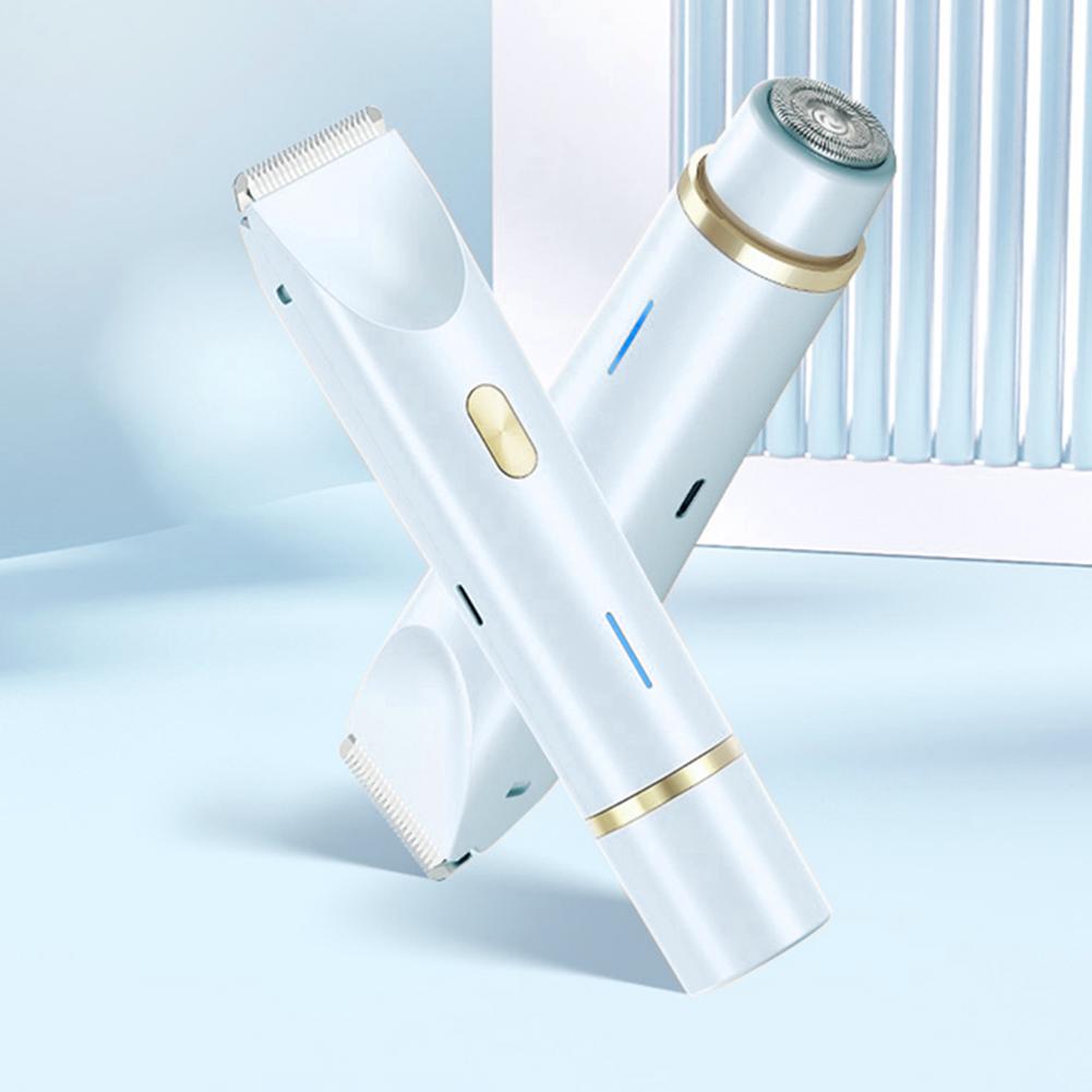 Women Hair Removal Razor Electric Epilator Portable Painless Pubic Legs Body Hair Trimmer for Ladies Bikini Underarms Legs Hair