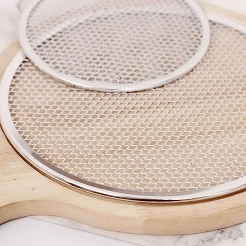 High Quality Flat Bakeware Aluminium Mesh Baking Tray Net Pizza Screen Pizza Tools Kitchen Gadget