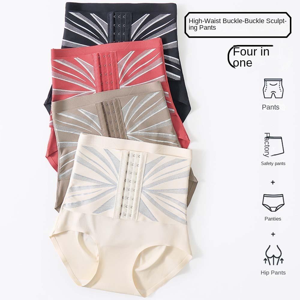 Утягивающие трусы для талии и ягодиц с застежкой, бесшовные трусики, женские, для платья, штаны для йоги