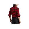 Рубашка мужская Polo Ralph Lauren Ss24 в клетку, однобортная, с длинным рукавом, красная MNPOWOV16823261-600