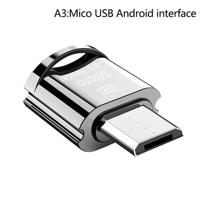 Высокоскоростное устройство считывания карт памяти Micro-USB/Type-C Tf Micro-Sd Otg
