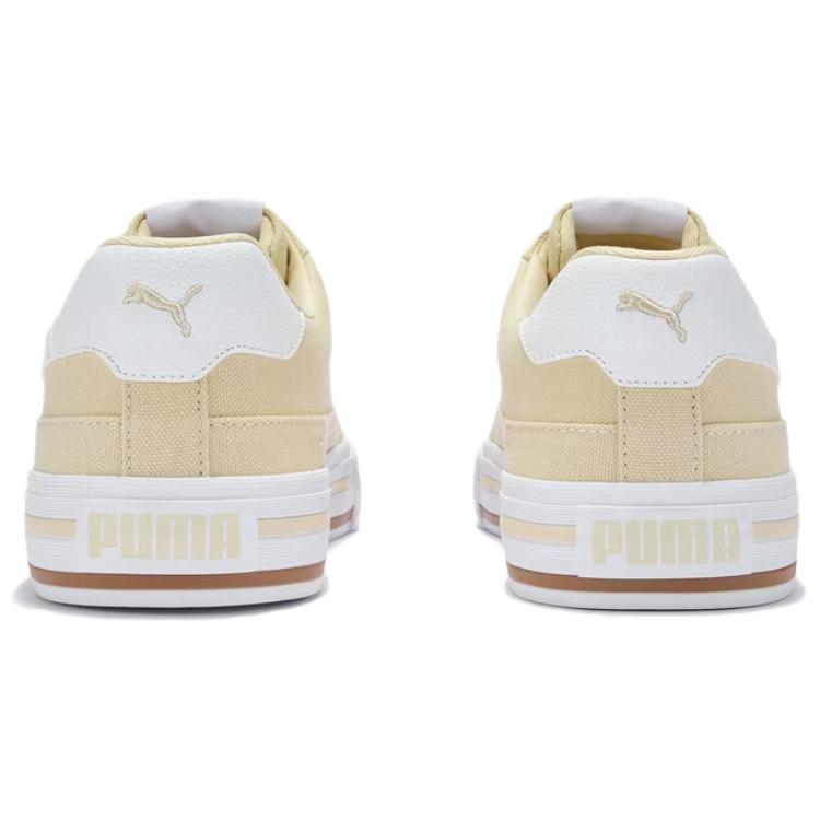 PUMA Court Classic Vulc FS Unisex Low Top Skate Shoes Light Yellow 396353-23
