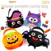 Trick Or Treat Halloween Candy Bag Halloween Decoration Gift Basket Party Halloween Bag  For Kids