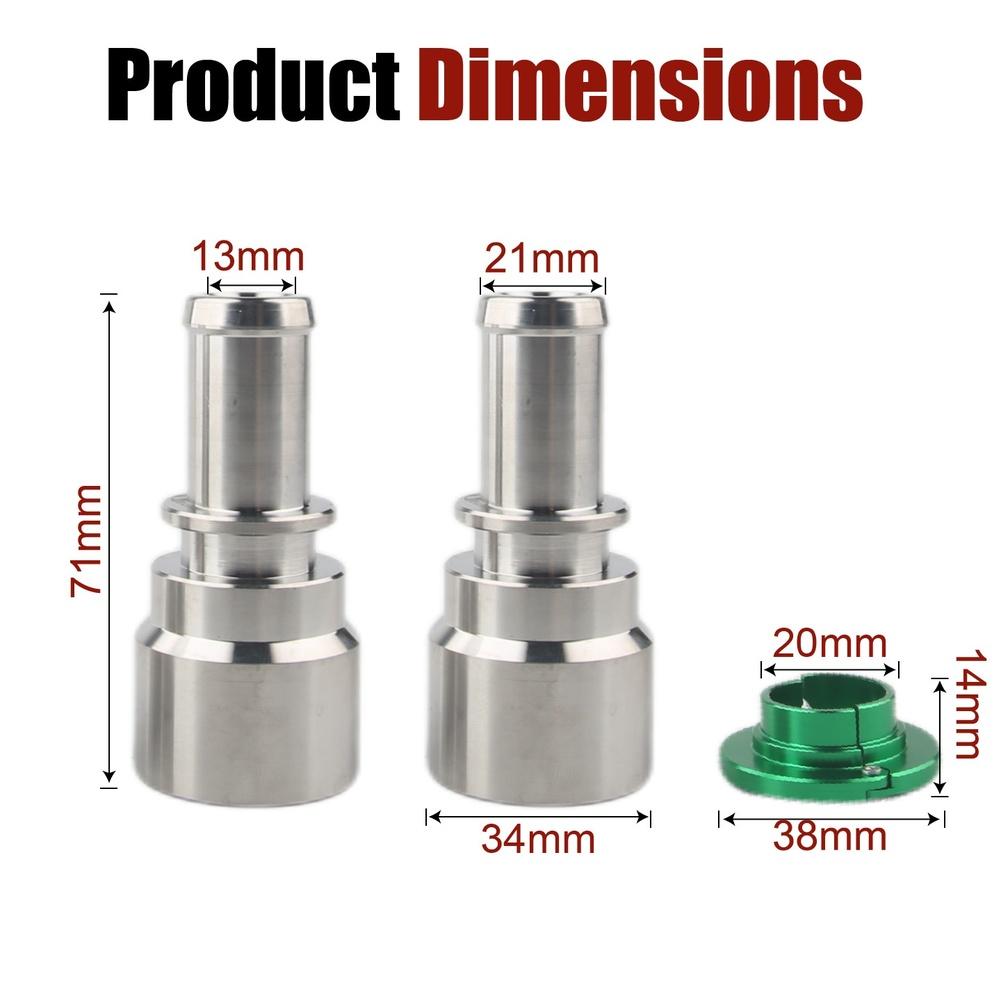 Coolant Connector 800-409HP Made of Aluminum Alloy for HVAC Heater Core Hose Applications High Pressure Resistant