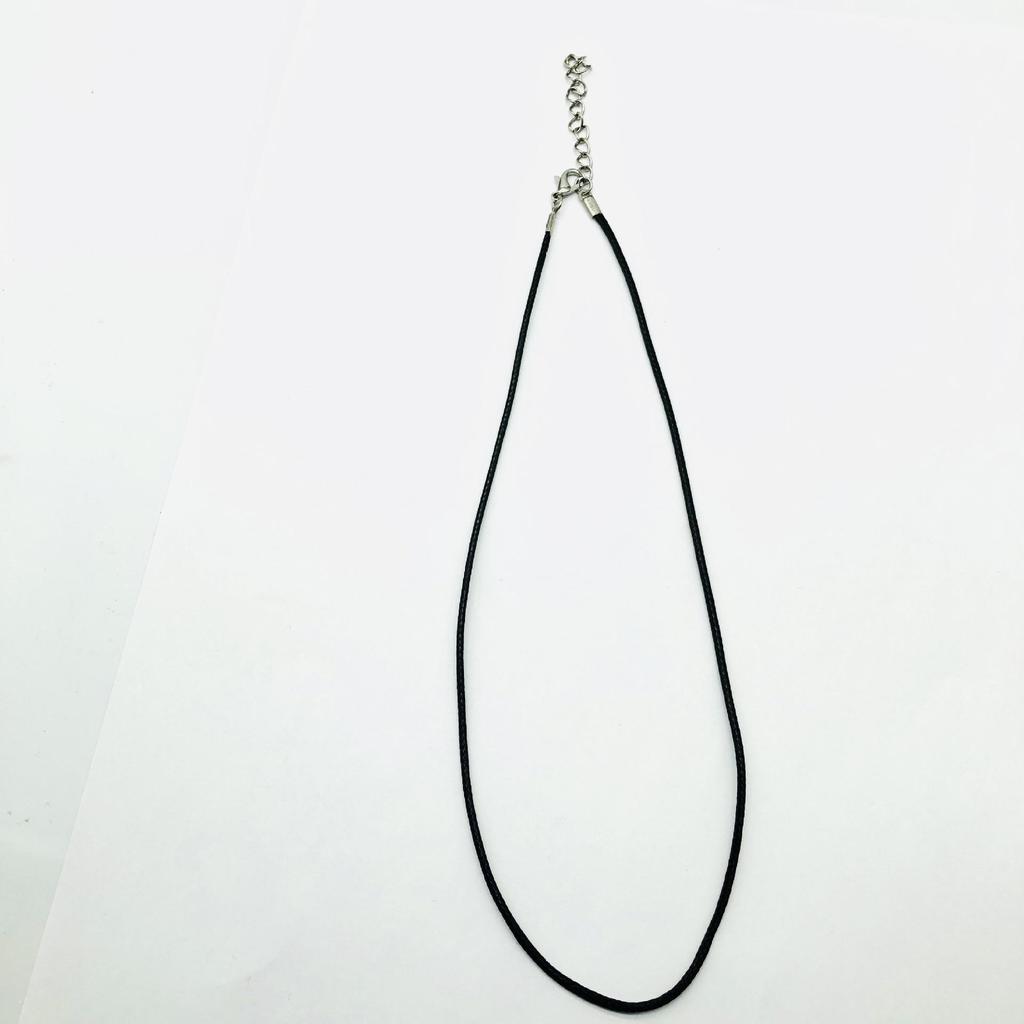 Amethyst Pendant Fairy Necklace with Black Braided Rope - Simple Clavicle Chain for Summer