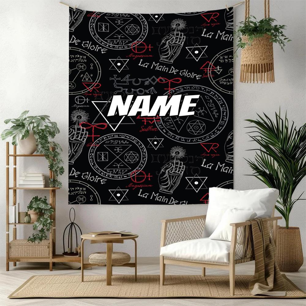 Warner Custom Your Name Wall Decor Tapestry Art For Pet Memorial Birthdaywedding Party Backdrop Family Gift