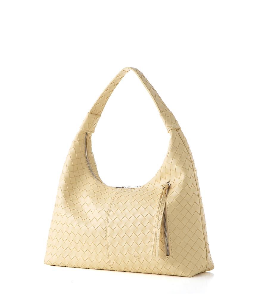 Веселая сумка Lune Lune Bag - Плетение Желтый