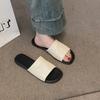 Flat Bottom Retro Casual One-word Slippers Women's Summer Wear New Seaside Vacation Beach Cool Slippers