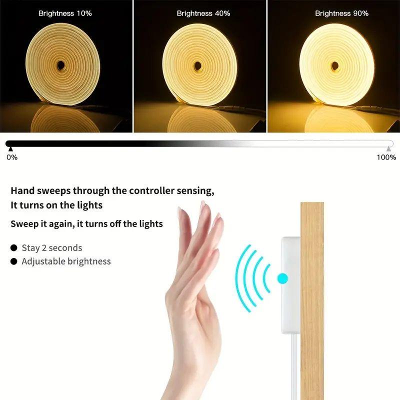 Неоновые светодиодные ленты Сделай сам Неоновая вывеска Датчик жестов 5 В USB Диммируемая Гибкая веревочная лампа Трубка IP65 Водонепроницаемая Подсветка для комнаты Декор