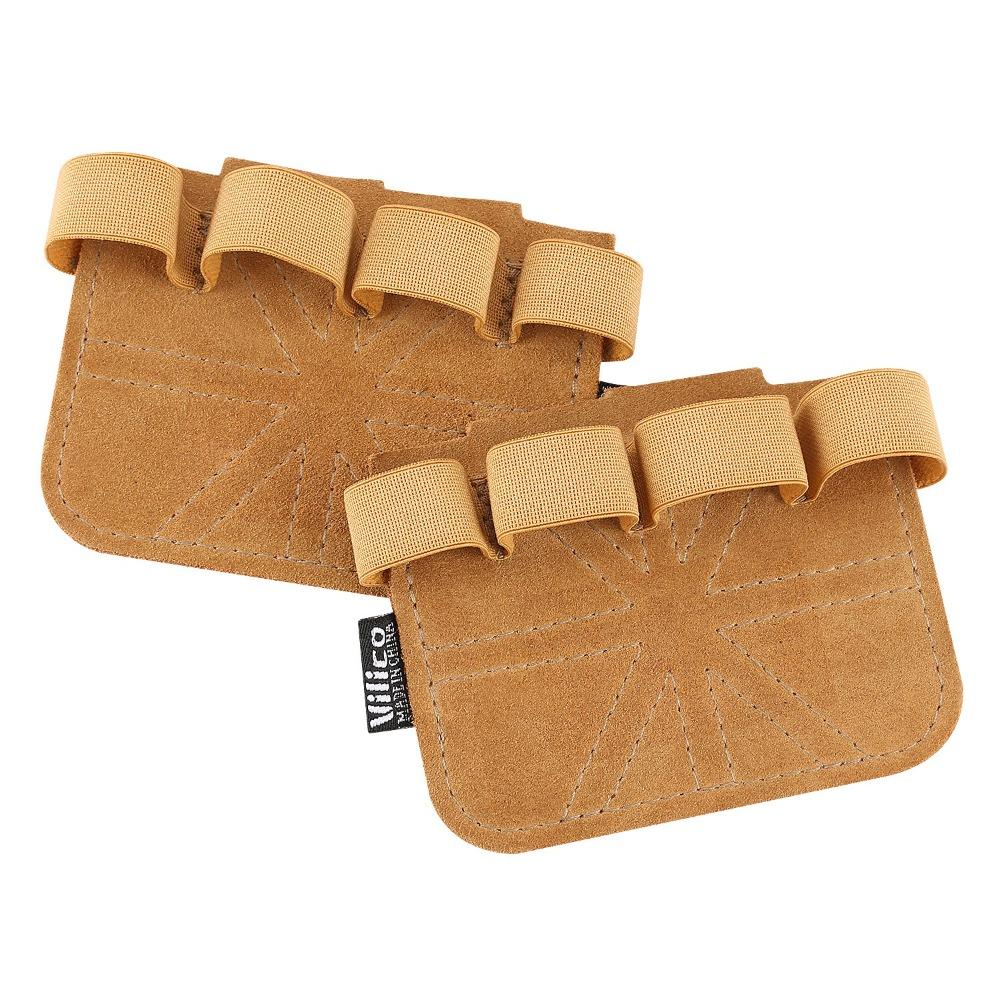 1Pair Leather Weight Lifting Training Gloves Palm Protection Weightlifting Hand Protect Pad Fitness