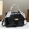 New High Appearance Level Macaron Handbag Stone Texture Popular Shoulder Bag 100 Shoulder Oblique Span Bag