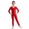 Children's Ballet Gymnastics Leotard Dance Costume Girls Long Sleeves Jumpsuit Bodysuit Dancewear Kids Full Body Unitard