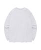 SAINTPAIN Футболка с длинным рукавом Line Circle Emblem - Пепельный меланж