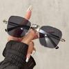 Винтажные панк солнцезащитные очки квадратные металлические солнцезащитные очки шикарные универсальные для мужчин и женщин вождение спорт на открытом воздухе рыбалка очки