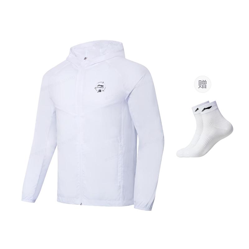 Li Ning Суперлегкая одежда для защиты от солнца Унисекс Стандартная Белый AFDT159-1