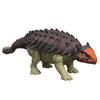 Mattel Jurassic World Рев Анкилозавра Фигурка, Детская игрушка динозавр, Прибл.. 25,5 см длиной, для детей от 4 лет и старше, коричневый, JGB90