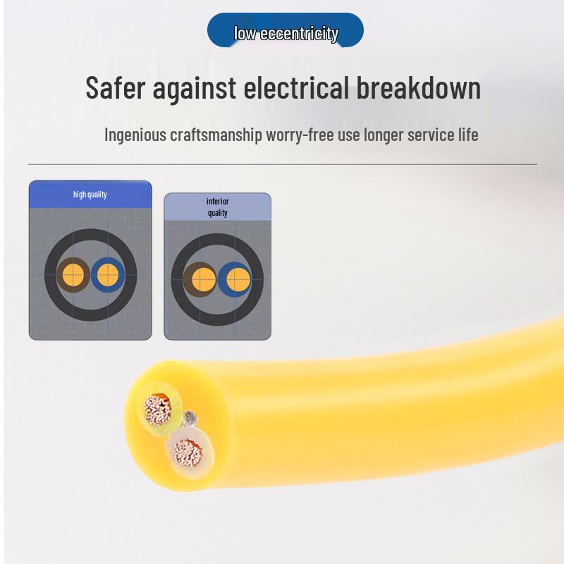 Waterproof 2-Core Household Extension Cord - 1.5/2.5mm² Ox-Hide Outdoor Cable