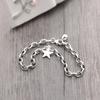 925 Sterling Silver Vintage Star Bead Charm Bracelet &Bangle for Women Wedding Party Jewelry Gift Jlfjdla