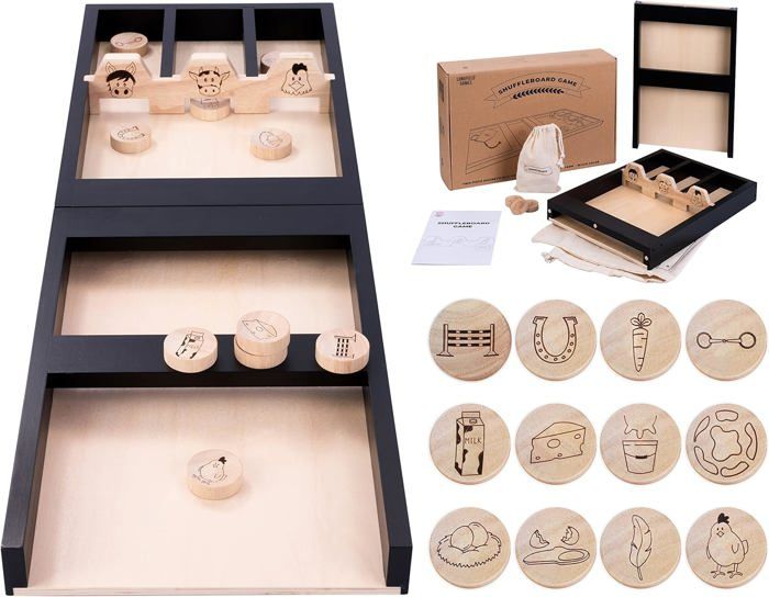 Jeu de palets LA Ferme spécial Enfants 4 Ans et + - ENGELHART - 80 cm - Bois - Jeu de société