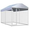 VidaXL Outdoor Dog Kennel with Canopy Enclosure Cage Puppies 145024