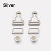2Sets Hook Accessories Suspender Buttons Metal Brace Clip For Jeans Buckle Replacement Pants Gourd
